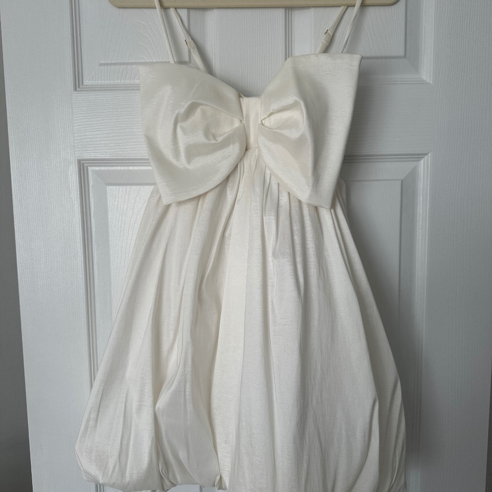 Show me your mumu bow mini dress
